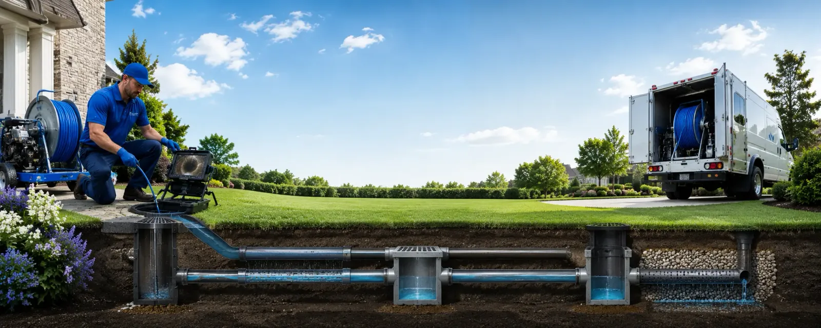 Outdoor drain cleaning information for Bellmont, IL